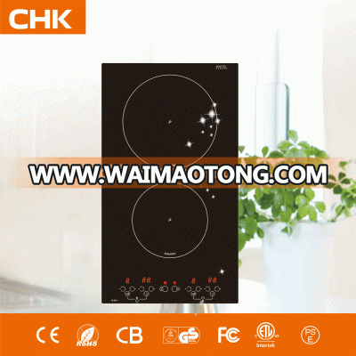 CHK-ID3001 Domino 3000W 2 Burner Induction Ceramic Cooktop 220V