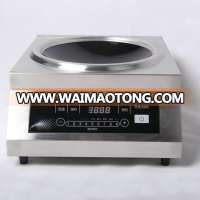 Slide control 5000W kitchen equipment cooker induction wok burner