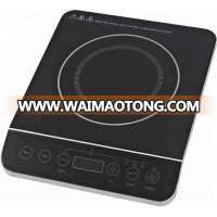 CE/EMC Certification Black Bevel Rotary Switch Electric Induction Cooktop 1800W